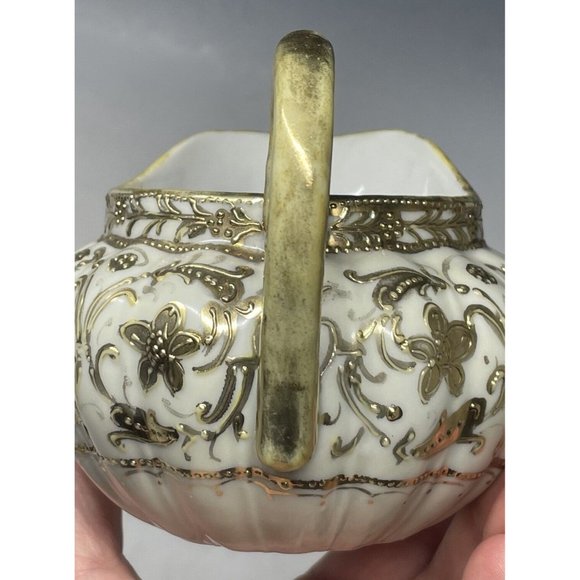 Antique - Vintage 20th C. Porcelain Nippon Gilt Japanese Creamer - Picture 5 of 14